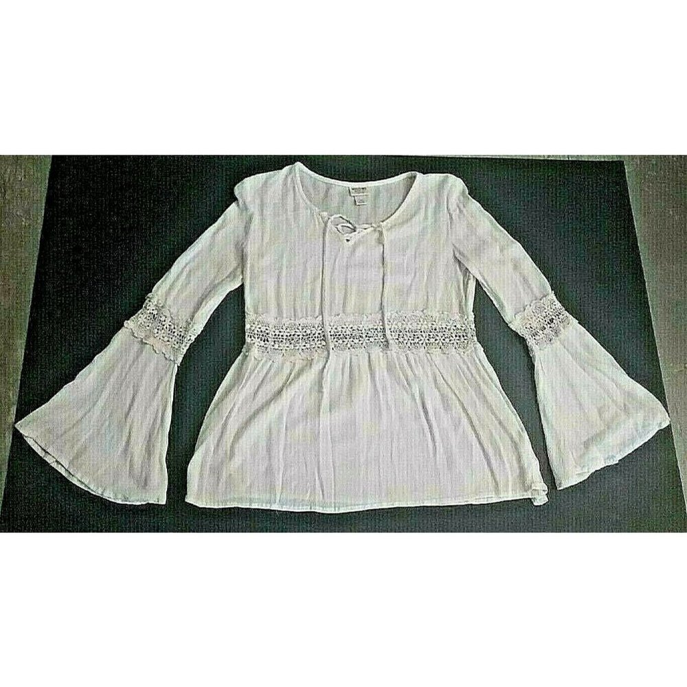 MOSSIMO SUPPLY CO Women's Long Sleeve Ivory Color